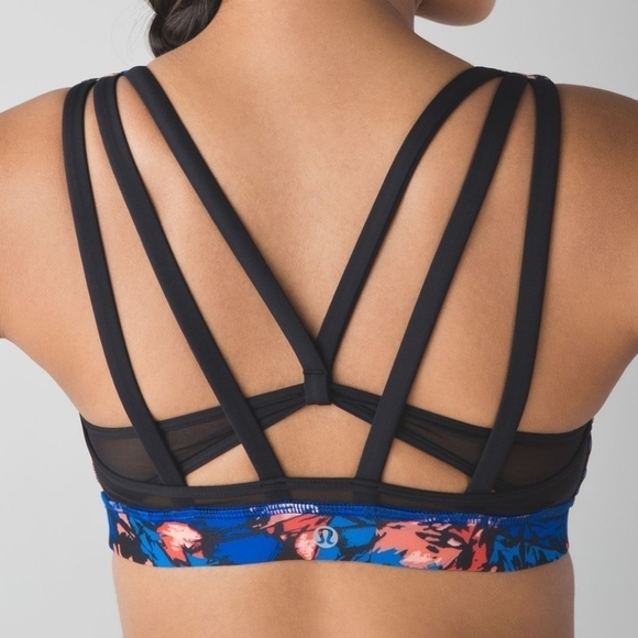 LULULEMON Energy Bra Exhale Yoga Storm Harbor Blue - Picture 8 of 13